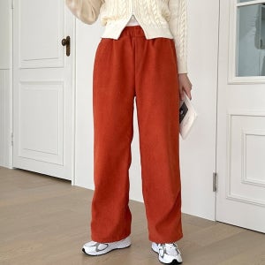 코르듀이팬츠 겨울흰바지 코로듀이팬츠 골댄바지 키작녀 골덴통