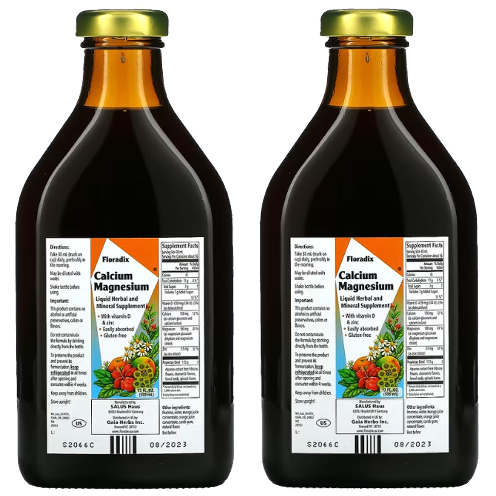 <b>가이아</b>허브 <b>칼슘</b>마그네슘비타민D아연 Calcium ZINC 500ml 2병 칼마디 마칼디