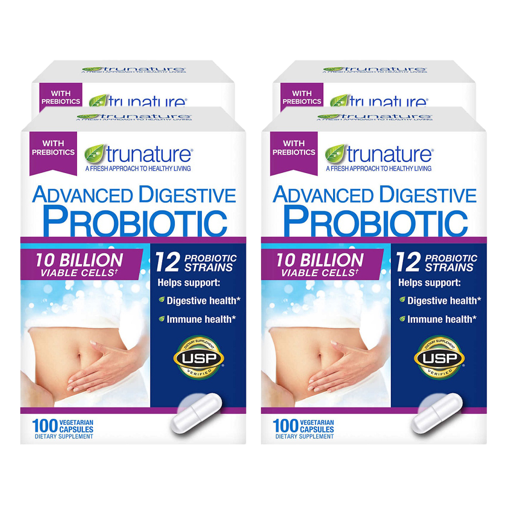 [4개 SET] <b>트루네이쳐</b> 어드밴스드 다이제스티브 프로바이오틱 100정 (캡슐)