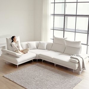 [+쿠폰] 빅토리아 스윙 소파 이지클린 기능성 코모도 패브릭 코너형 소파