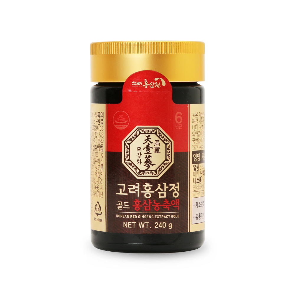 고려 홍삼원 6년근 100% 농축액 액기스 고려<b>홍삼정골드 240g</b>