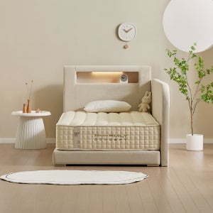 패밀리컨셉 엘레나 저상형 LED 데이베드 헤드수납 기능성 패브릭 SS(1100mm) 갤럭시