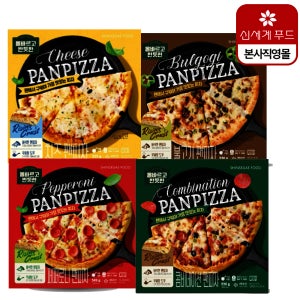신세계푸드 올바르고반듯한 팬피자 4종 3판 치즈 콤비네이션 불고기 페퍼로니 올반