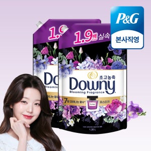다우니 향수 컬렉션 미스티크 초고농축 섬유유연제 리필 1.35L 2개
