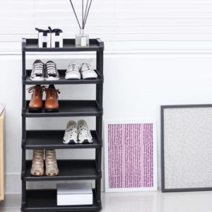 실내화 슬리퍼 거치대 간이 신발장 조립식 거실화 신발함