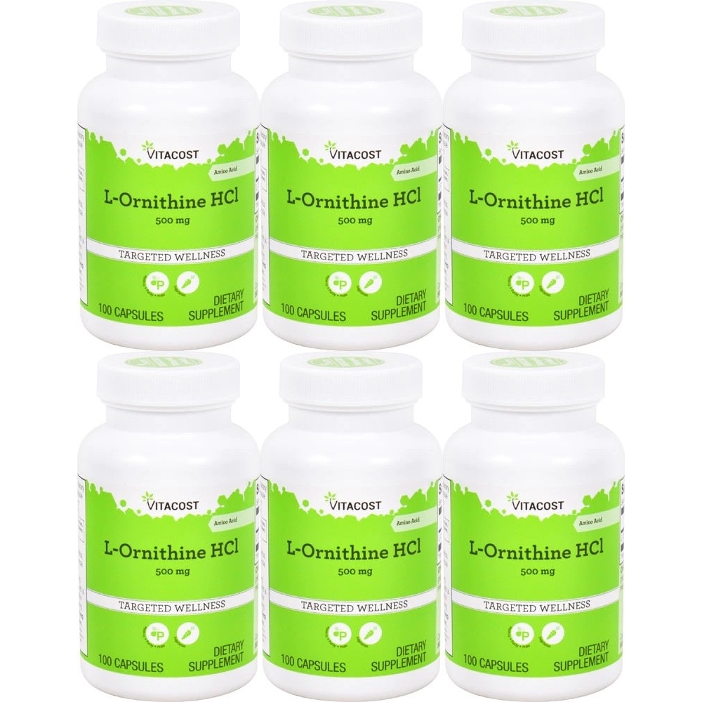 <b>비타</b>코스트 엘 <b>오르니틴</b> 500mg 100정 6팩