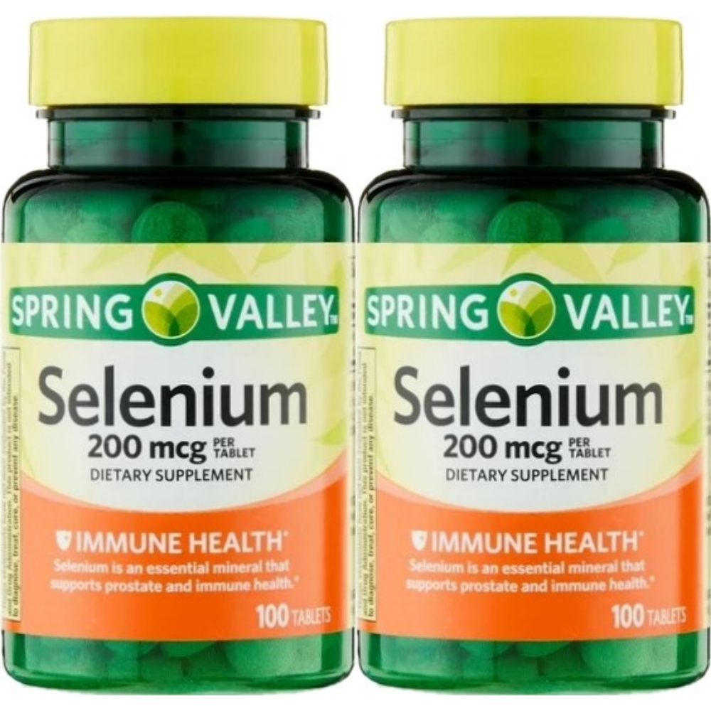 <b>스프링 밸리</b> 셀레늄 200mcg 100정 2병