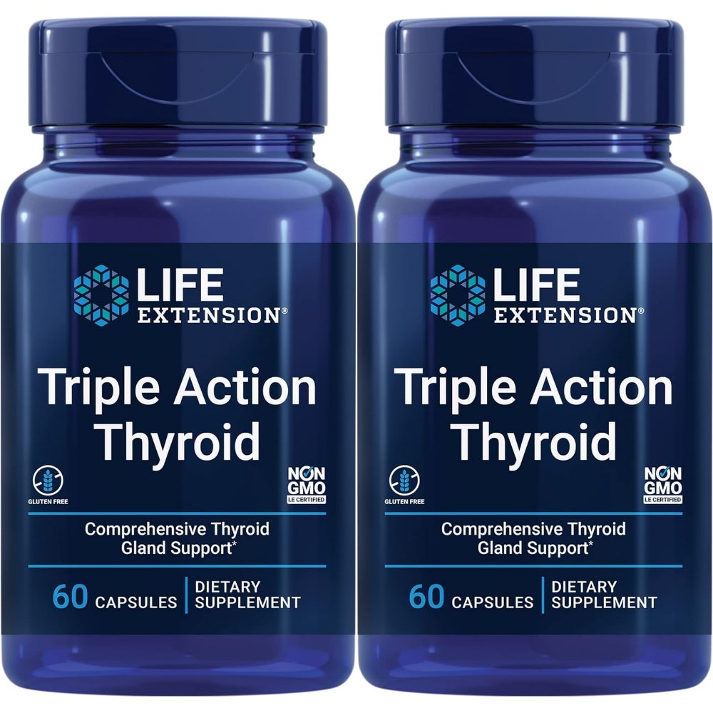 라이프익스텐션 <b>트리플 액션 싸이로이드</b> 60정 2팩