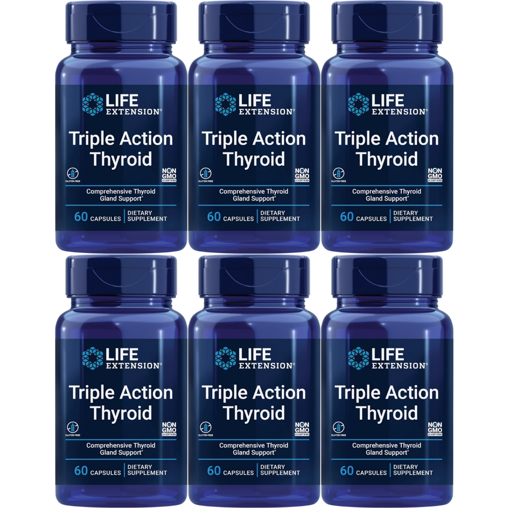 라이프익스텐션 <b>트리플 액션 싸이로이드</b> 60정 6팩