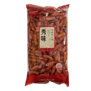 스위티코리아 떡볶이 스낵 1kg 추억의 옛날 과자 간식 주전부리 벌크 대용량 식자재 업소