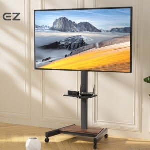 리모콘 전동식 높이조절 티비거치대 75인치 이동식 모니터 TV스탠드 삼성 lg 호환