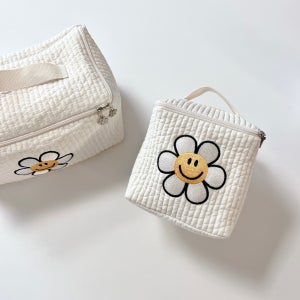 하두언니 뚜껑파우치 기저귀파우치 다용도 누빔