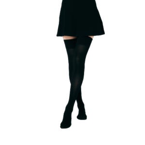 군제 의료용 압박 밴드 허벅지형(블랙, 막힘), 다리부종 붓기관리,하지정맥류 예방