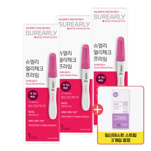 국산 임신테스트기 슈얼리 얼리체크 3회 임테기