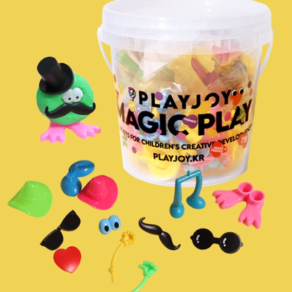 playjoy 플레이조이 클레이 메가팩 105g 점토 몰드 만들기 세트 유아 조카 선물 답례품 매직플레이