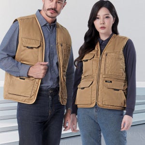 티뷰크 겨울 작업복 공구 면 패딩 조끼 TC-501