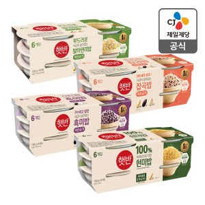 햇반 잡곡 작은공기 130g x24개 (잡곡 x6 발아현미 x6 흑미 x6 100%현미 x6)
