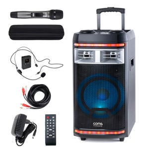 이동식 휴대용 블루투스 버스킹 앰프 스피커 노래방 마이크 CR400PBS5