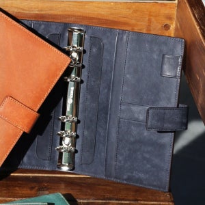 2026년 베지터블 천연소가죽 푸에블로 40절 B6 가죽 6공 다이어리 커버 플래너 네이비