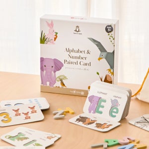 쏠앤샘 원목 알파벳 카드 세이펜(파닉스 영어 한글) 숫자 자석교구 아기낱말 카드