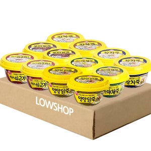 오뚜기죽 285g 12개 (쇠고기죽 전복죽 야채죽 닭죽 통단팥죽 참치죽) 각2개씩