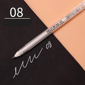 사쿠라 겔리롤 젤볼펜 화이트 08 흰색펜 화이트펜 낱개(Medium point)