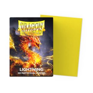 [드래곤실드] 듀얼매트 LIGHTNING 스탠다드 사이즈 - 포켓몬 카드게임 디지몬카드 매직더개더링 Dragon Shield 카드 프로텍터 실드 DUAL MATTE 슬리브