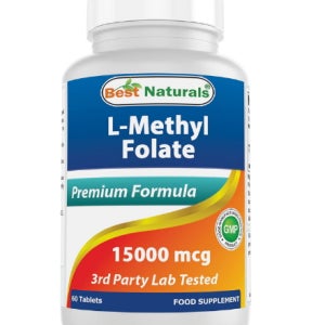 Best Naturals 메틸 활성화 엽산 60정 임산부 임신 준비 초기 임신전 엽산