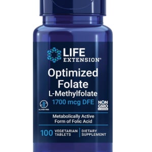 Life Extension 메틸 활성화 엽산 100정 임산부 임신 준비 초기 임신전 엽산