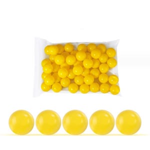 뽑기 컬러 추첨볼 이벤트 경품 당첨 행사 제비뽑기 캡슐 노랑