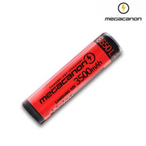 메가캐논 18650 3500mAh 충전지 삼성 셀 대용량 배터리