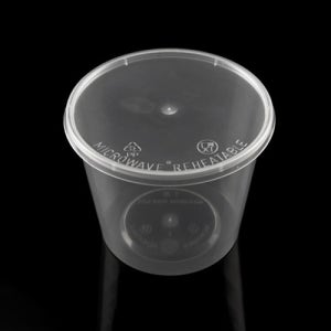 내열용기 반찬 이유식 용기 슬라임통 T-25RD 500개입 몸통+뚜껑 650ml