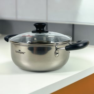 퀸센스 인덕션 라면냄비 양수 24cm 스테인레스 IH 냄비 라면