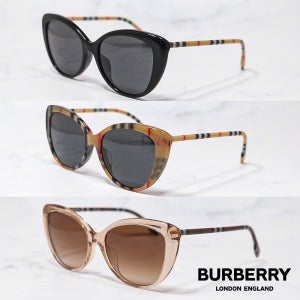 버버리 캣츠아이 선글라스 뿔테 B4407F 명품 럭셔리 BURBURRY 빅사이즈 아시안핏