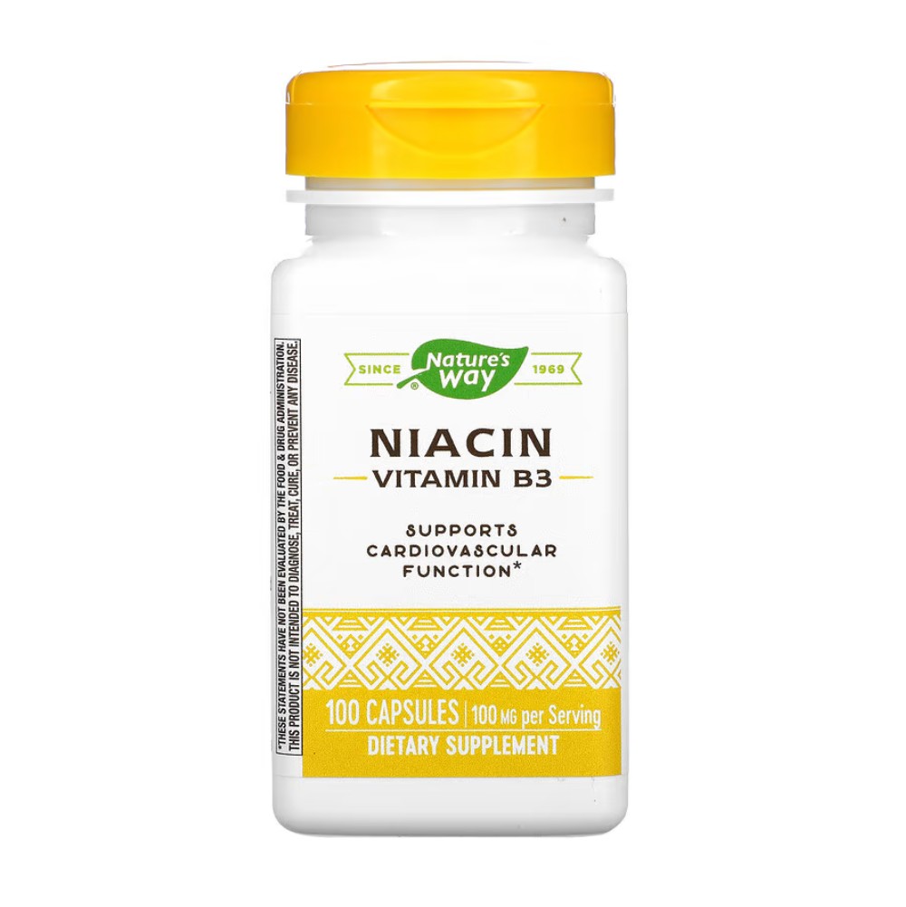 나이아신 니아신 <b>비타민 B3</b> 100mg 100캡슐