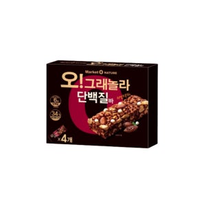 오리온 마켓오 오 그래놀라 단백질바 160g(40gX4개) 24통