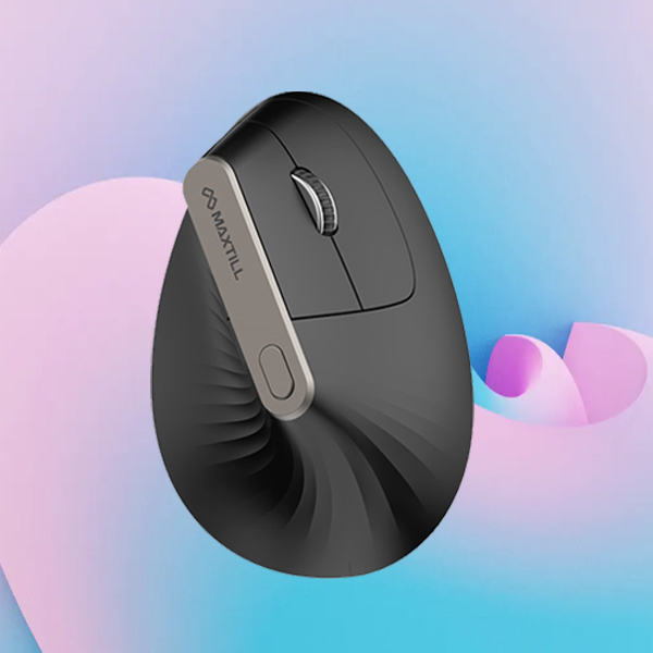 맥스틸 무소음 무선 버티컬 마우스 저소음 인체공학 사무용 노트북 맥북 갤럭시북 호환 휴대용 | 쿠팡 최저가