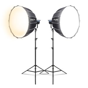 난라이트 스튜디오 LED 조명 FC-300B 파라볼릭90 소프트박스 투스탠드 세트
