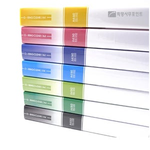 A4 PP 인덱스 클리어 화일 O링 파일 20매 40매 60매 80매 케이스 포함