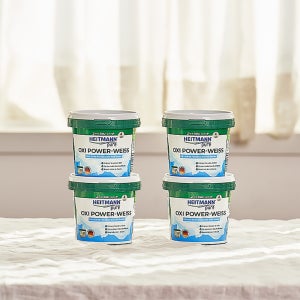 독일 하이트만 퓨어 옥시 파워 가루 빨래 표백제 세탁 세제 500g, 4개