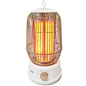 소형 전기히터 소형 전기스토브 750W 전열기 예쁜 작고 가벼운 원통형 미니 난로 화이트