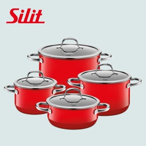Silit 실리트 실라간 냄비 4종세트 독일냄비 패션 4종, 레드, 1세트