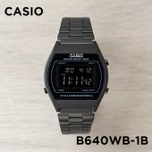 카시오 B640WB-1B 복고 레트로 올블랙 디지털 이미지
