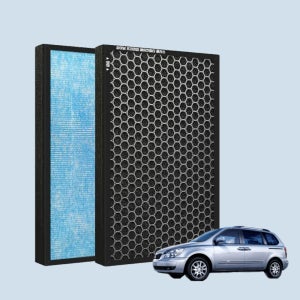[호환]파이널 기아 자동차 차량용 그랜드 더뉴 올뉴 카니발 R 활성탄 에어컨 필터 PM0.3 P05