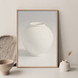 다복상징 달항아리 001 A2 돈들어오는 거실 풍수 인테리어 그림 액자