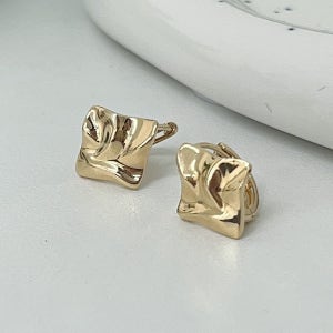 14K 18K 사각 포인트 귀걸이