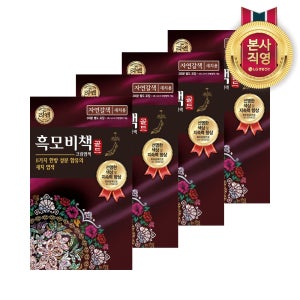 리엔 흑모비책 골드 염색약 90g_자연갈색 x 4개