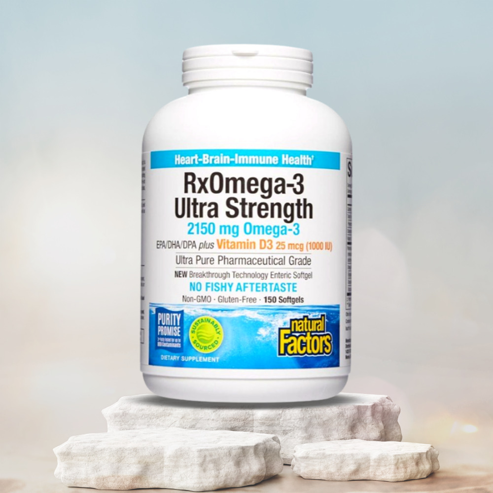 네추럴팩터스 <b>Rx 오메가</b>3 2150mg 150정 비타민d 함유 고약사