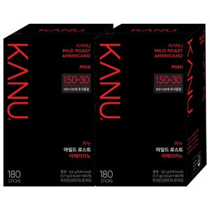 카누 미니 마일드 로스트 아메리카노 180T x2개 총360T