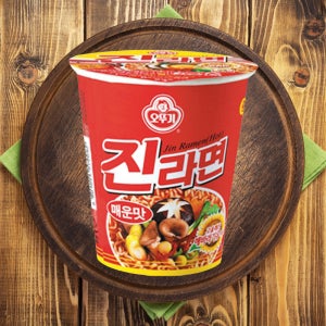 오뚜기 진라면 매운맛 작은컵 15개 컵라면 소컵 라면